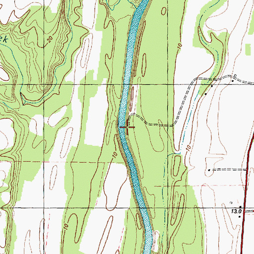 Topographic Map of Lawrences Landing (historical), NC