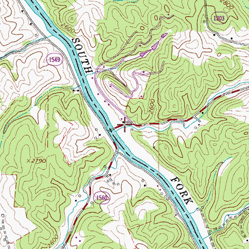 Topographic Map of Rivercamp USA, NC