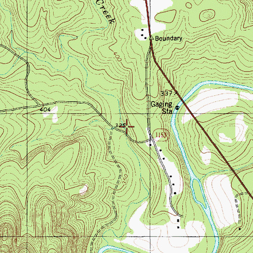 Topographic Map of Uwharrie Hunting Camp, NC