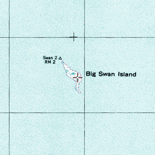 Topographic Map of Big Swan Island, NC
