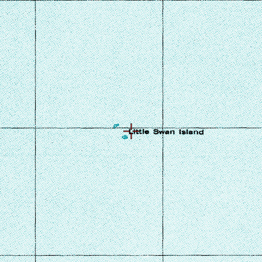 Topographic Map of Little Swan Island, NC