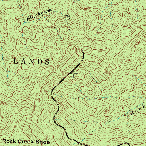 Topographic Map of Maple Springs Observation Point, NC