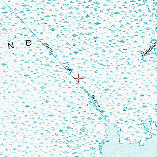Topographic Map of John Ditch, NC