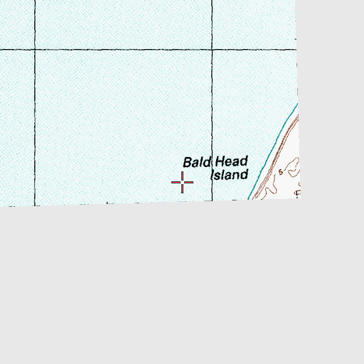 Topographic Map of Smith Island Range, NC