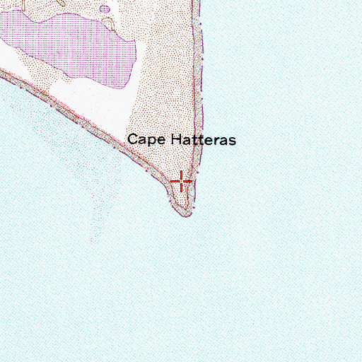 Topographic Map of Cape Point, NC
