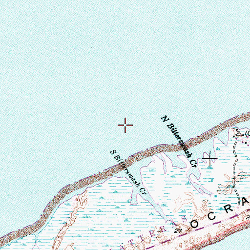 Topographic Map of Terrapin Shoal, NC