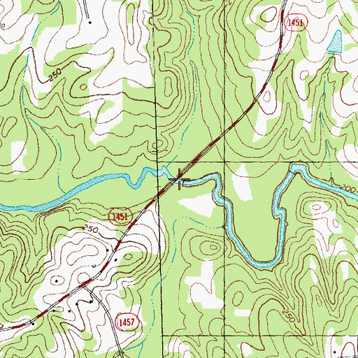 Topographic Map of Boling Bridge, NC