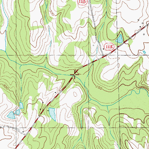 Topographic Map of Greens Bridge, NC