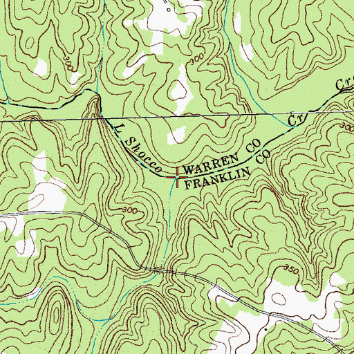 Topographic Map of Ingram Branch, NC