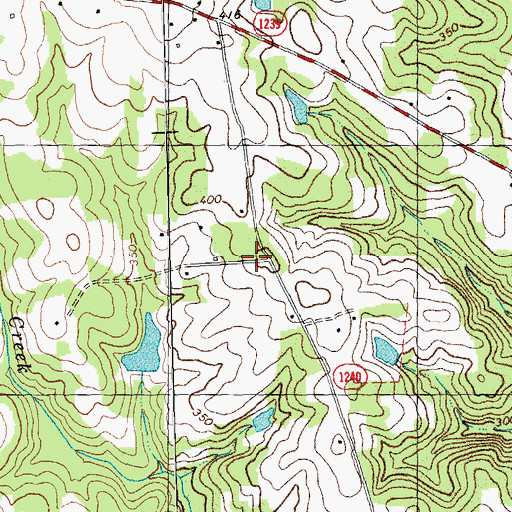 Topographic Map of Locust Grove Church (historical), NC