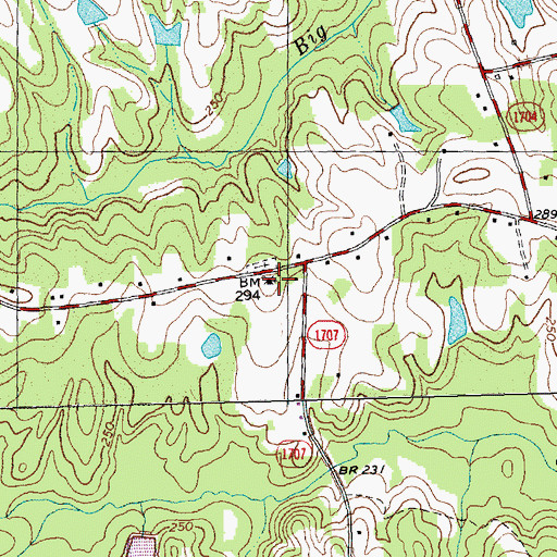 Topographic Map of Ransdell Chapel Baptist Church, NC