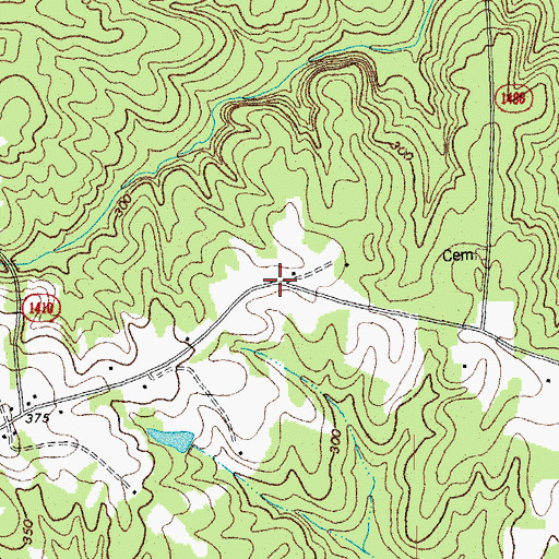 Topographic Map of Schlosstown (historical), NC