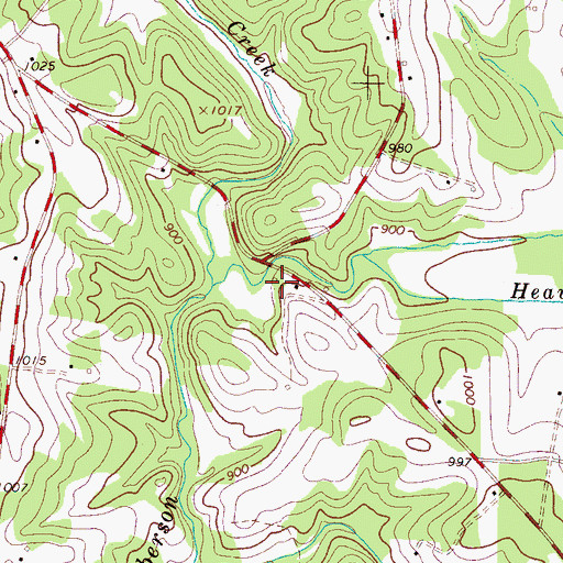 Topographic Map of Andrews Mill (historical), NC