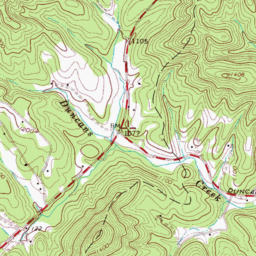Topographic Map of Center School (historical), NC