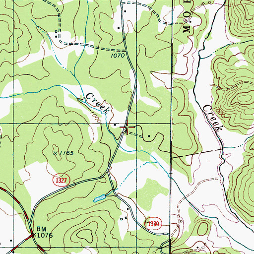 Topographic Map of Cuba (historical), NC