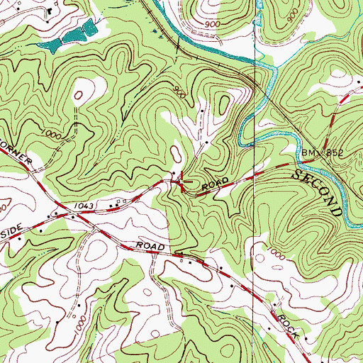 Topographic Map of Harmon (historical), NC