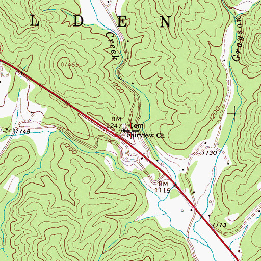 Topographic Map of South Mountain Institute (historical), NC