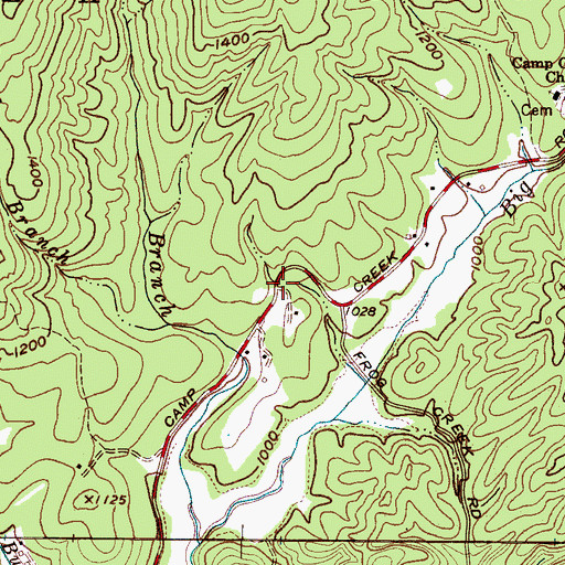 Topographic Map of Trio (historical), NC