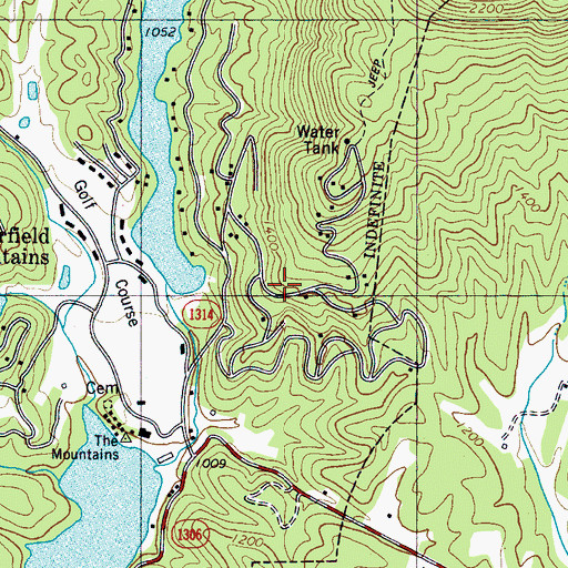 Topographic Map of Youngs Mountain, NC