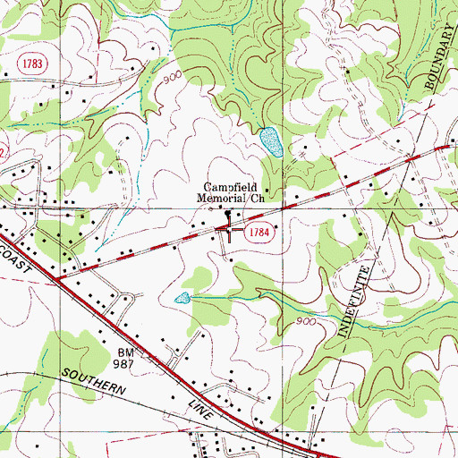 Topographic Map of Fairview School (historical), NC