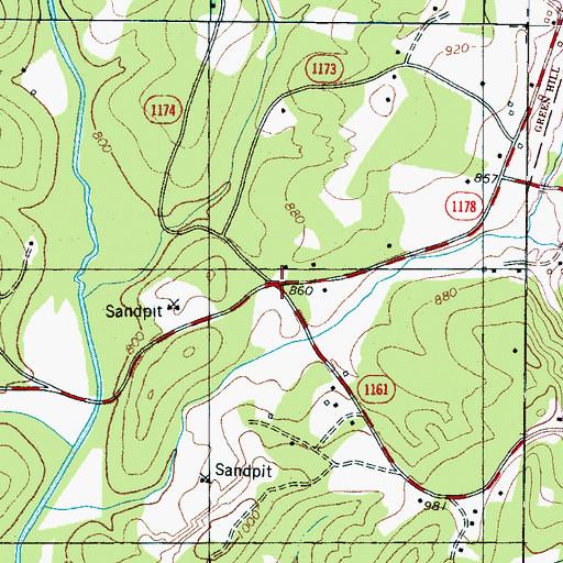 Topographic Map of Mack (historical), NC