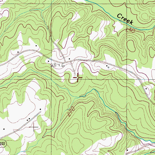 Topographic Map of Strickland School (historical), NC