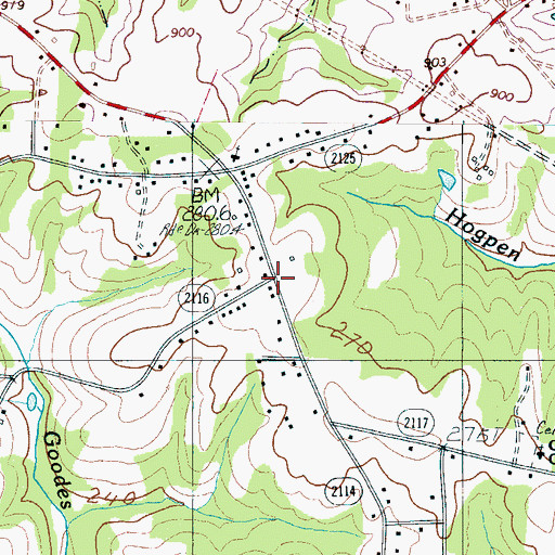 Topographic Map of Ferry Store (historical), NC