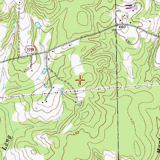 Topographic Map of Chatham County, NC