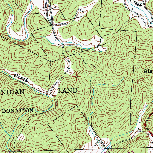 Topographic Map of Cherokee County, NC