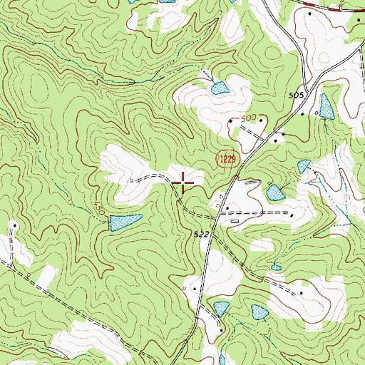 Topographic Map of Moore County, NC