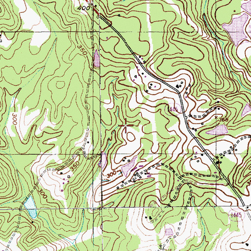 Topographic Map of Richmond County, NC