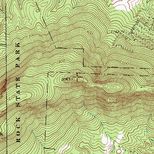 Topographic Map of Stokes County, NC