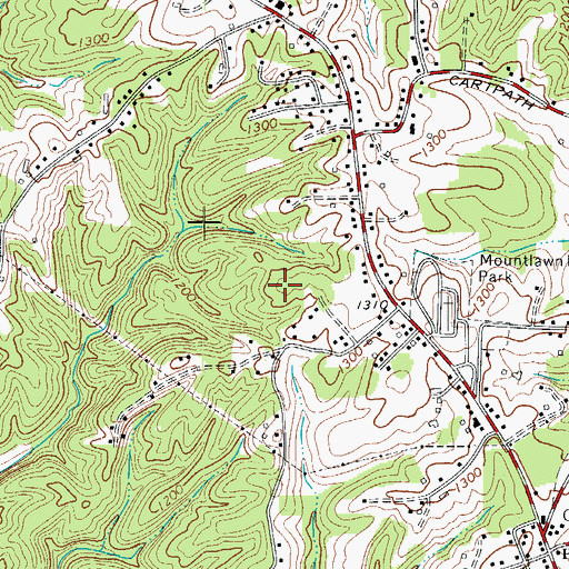 Topographic Map of Wilkes County, NC