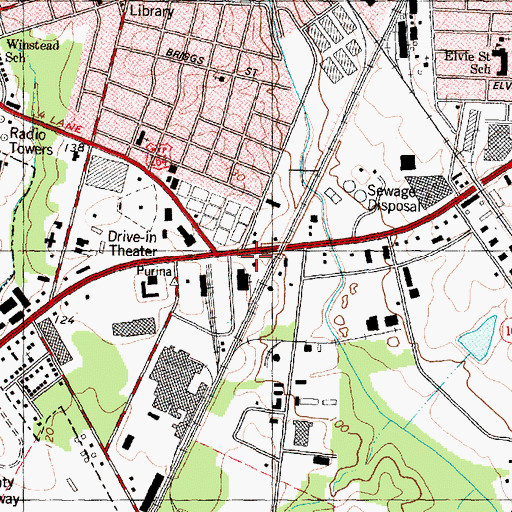 Topographic Map of Wilson County, NC