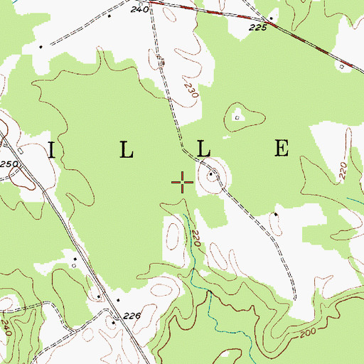 Topographic Map of Pee Dee National Wildlife Refuge, NC