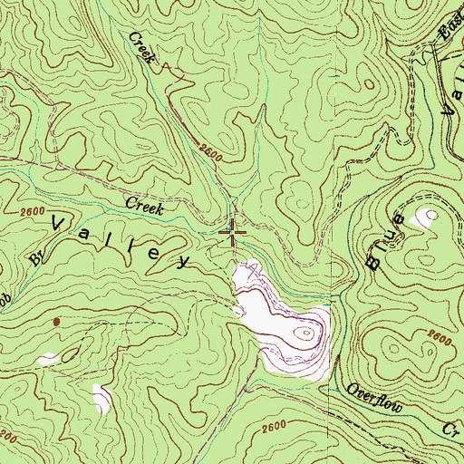 Topographic Map of Abes Creek, NC