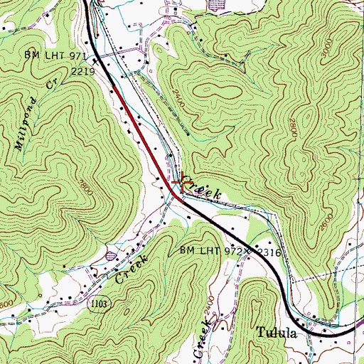 Topographic Map of Anderson Creek, NC