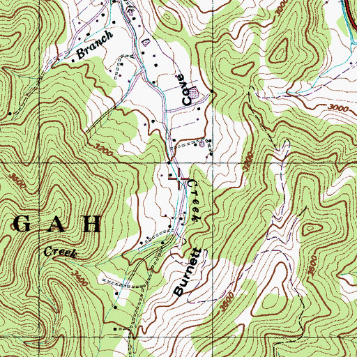 Topographic Map of Anderson Creek, NC
