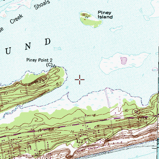 Topographic Map of Archer Creek, NC