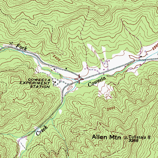 Topographic Map of Ball Creek, NC