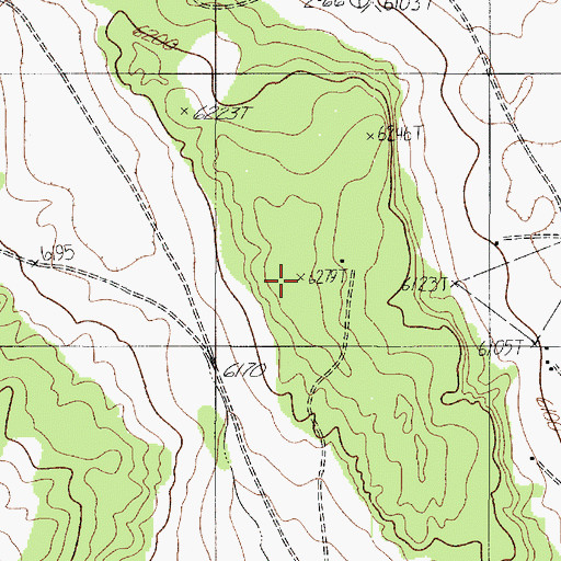 Topographic Map of Red Mesa, AZ