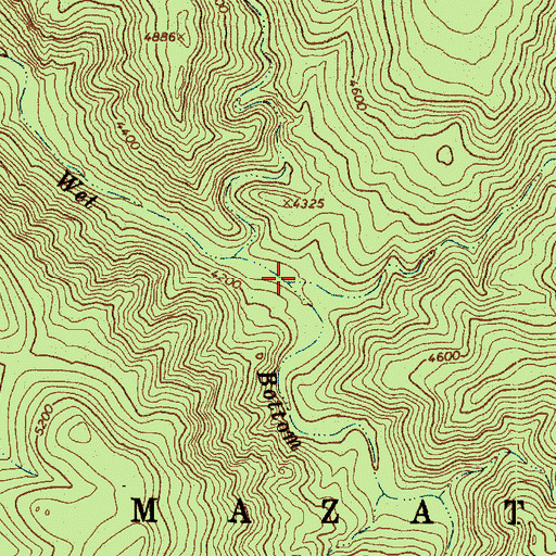 Topographic Map of Red Metal Canyon, AZ
