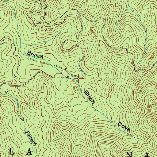 Topographic Map of Birch Cove, NC
