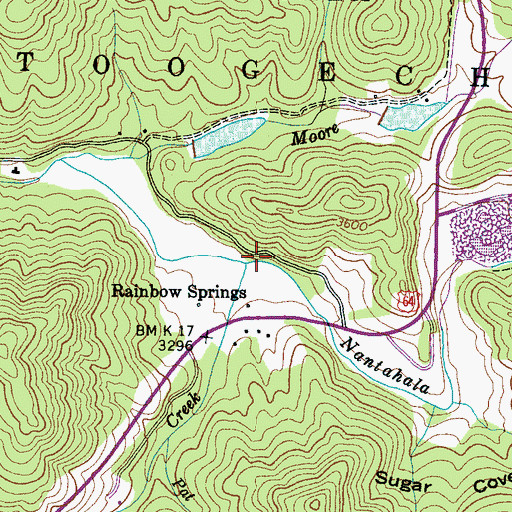 Topographic Map of Black Creek, NC