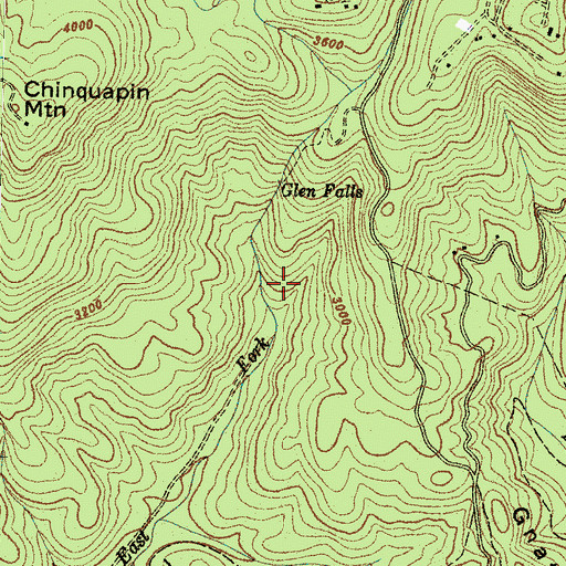 Topographic Map of Blue Valley, NC