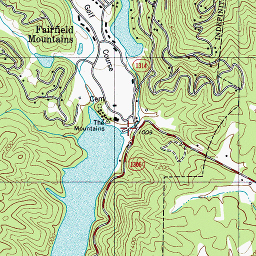 Topographic Map of Buffalo Creek, NC
