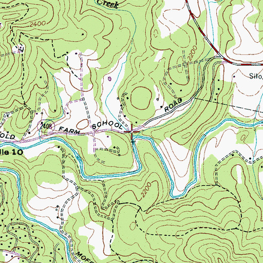 Topographic Map of Bull Creek, NC