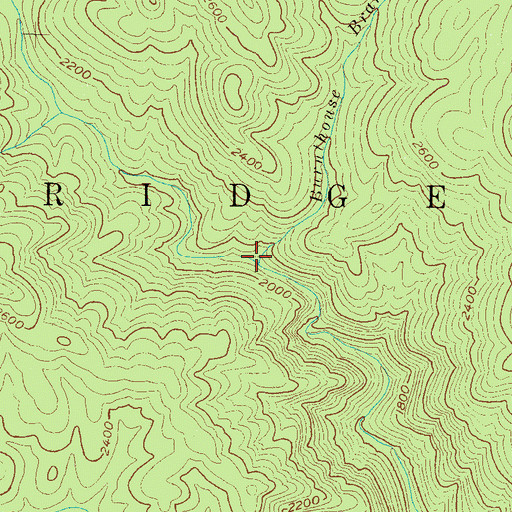 Topographic Map of Burnthouse Branch, NC