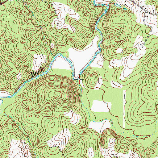 Topographic Map of Cable Creek, NC