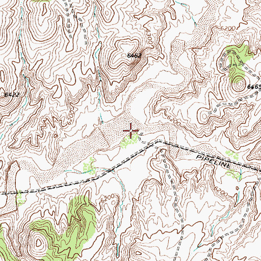 Topographic Map of Red Peak Valley, AZ